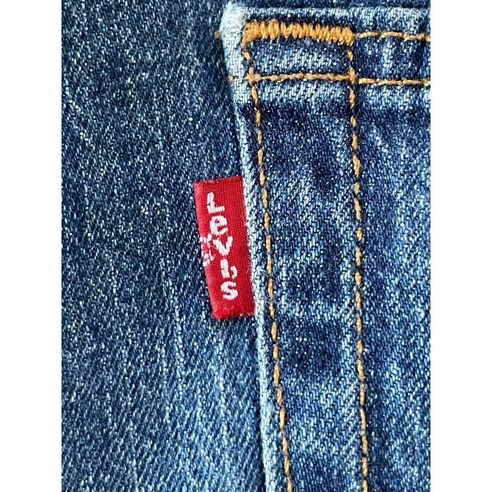 Hemmed Levi's Mens 40 x 27 559 Relaxed Straight Jeans Blue Medium Wash Denim